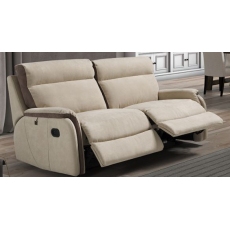 Capri 3 Seater (2 Cushion) Manual Recliner Sofa with one Recliner, RHF or LHF