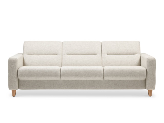 Stressless Fiona 3 Seater Sofa with Upholstered Arm