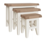 Topsham Nest of 3 Tables - White