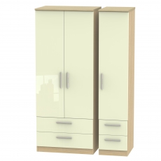 Mayfair Triple 2 Drawer + Drawer Wardrobe