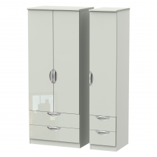 Derwent Standard 4 Drawer Triple Robe