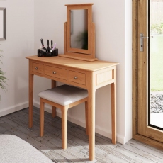 Newton Dressing Table, Mirror and Stool