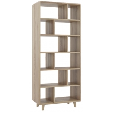 Evergreen Solid Oak Tall Display Cabinet