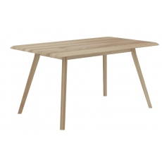 Evergreen Solid Oak 1.4m Fixed Dining Table