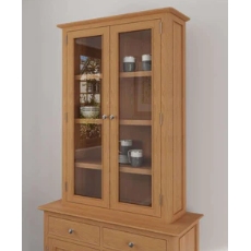 Newton Oak Finish Illuminated Display Top (Matches Small Sideboard)