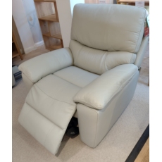 Grosvenor Promotion - Power Recliner Arm Chair in CAT15 Stone Leather