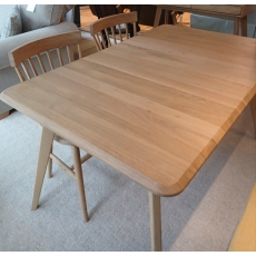 Evergreen Solid Oak Extending Dining Table (1.4-1.8m) with 4 Dining Chairs
