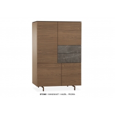 Sloane Wall Cabinet with Pedra Stone Drawers