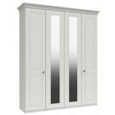 Atlanta 4 Door Tall Mirrored Wardrobe