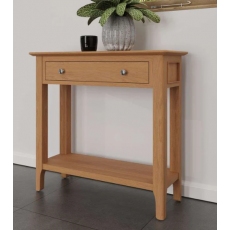 Newton Oak Finish Console Table