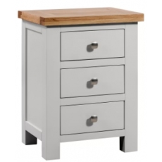 Rutland 3 Drawer Bedside Chest Rutland 3 Drawer Bedside Chest