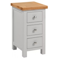 Rutland 3 Drawer Compact Bedside Chest Rutland 3 Drawer Compact Bedside Chest