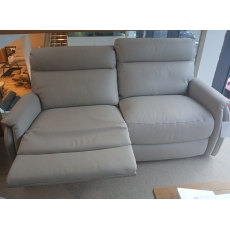 Capri Italian Leather 3 Seater Sofa with Left Hand Facing Manual Recliner