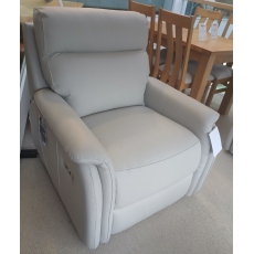 Capri Italian Leather Power Recliner Arm Chair