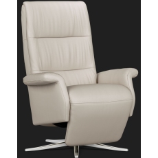IMG Space Leather Swivel Recliner Chair with integrated Footrest