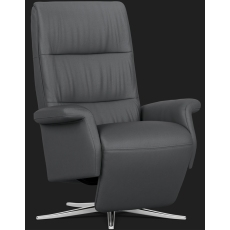 IMG Space Leather Swivel Recliner Chair with integrated Footrest