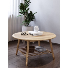 Nevada Round Coffee Table - Available in Ash or Walnut