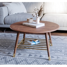 Nevada Round Coffee Table - Available in Ash or Walnut