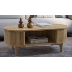 Nevada Coffee Table with Storage - Available in Ash or Walnut