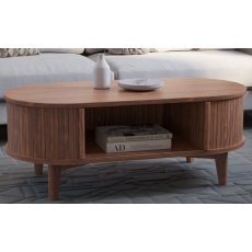Nevada Coffee Table with Storage - Available in Ash or Walnut