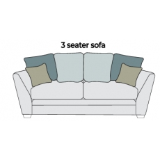 Alstons Rochelle 3 Seater Pillow Back Sofa