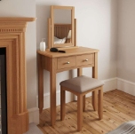 Galmpton Dressing Table in Light Oak Finish