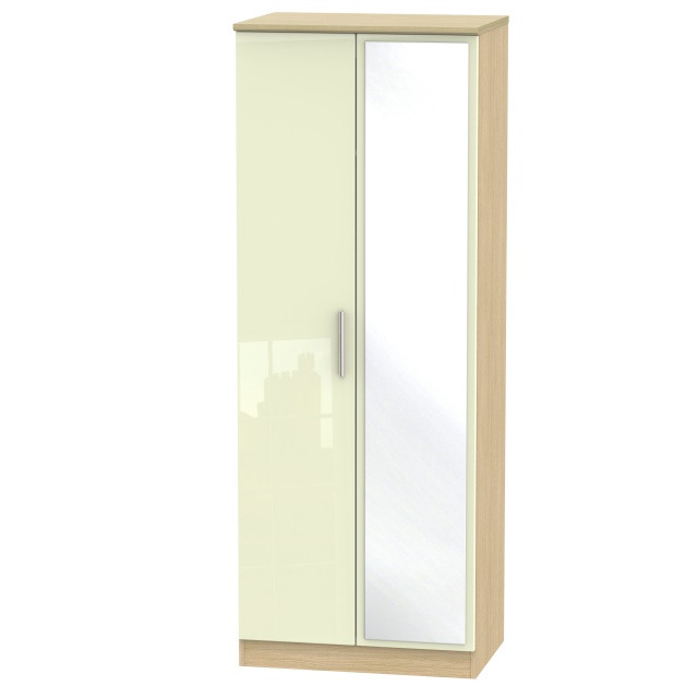 Mayfair Tall Double Mirror Wardrobe