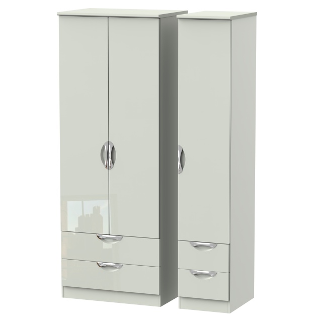 Derwent Tall 4 Drawer Triple Robe