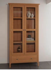 Newton Oak Finish Display Cabinet
