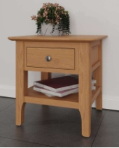 Newton Oak Finish Lamp Table