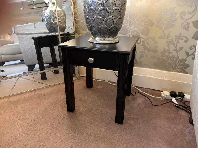 Chippendale Black Lamp Table