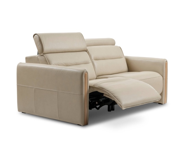 Stressless Emily 3 Seater Power Recliner Sofa with Wood Arm