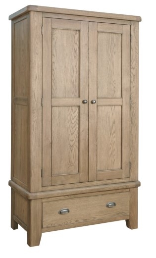 Paris 2 Door Wardrobe in Oak Finish