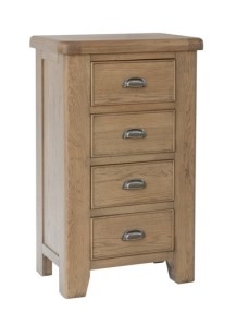 Paris 4 Drawer Chest in Oak Finish