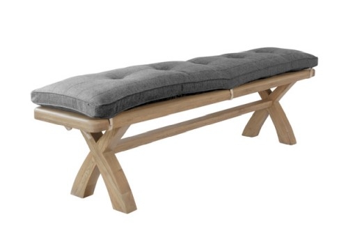 Paris Cross Leg Dining Bench Cushion Only