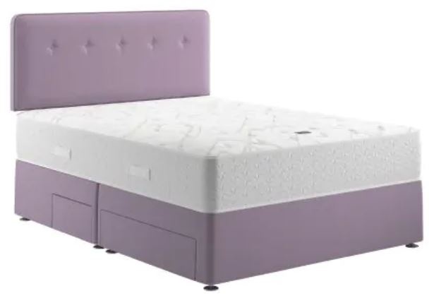 Relyon Comfort Deluxe Memory 1400 Divan Set (No Drawers)