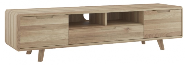 Evergreen Solid Oak Large TV Cabinet