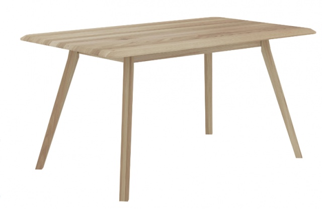 Evergreen Solid Oak 1.4m Fixed Dining Table