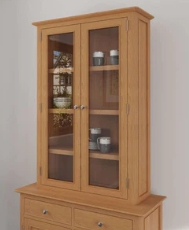 Newton Oak Finish Illuminated Display Top (Matches Small Sideboard)