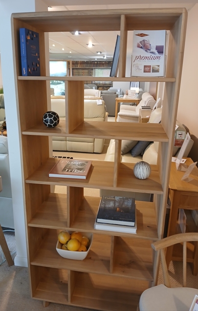 Evergreen Solid Oak Display Cabinet