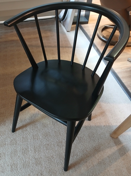Evergreen Black Ash Dining Arm Chair