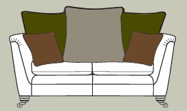 Alstons Darwin 2 Seater Sofa (Pillow Back)