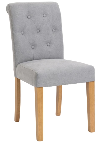 Salisbury Dining Chair - Fabric Stone
