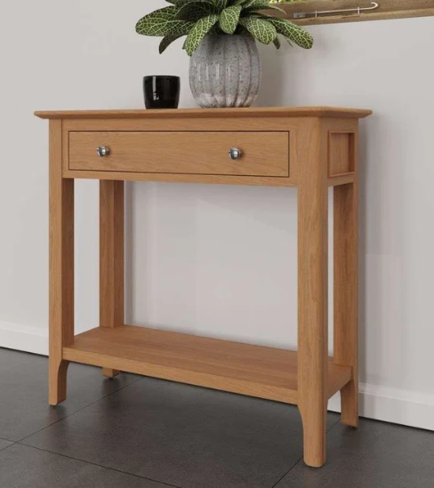 Newton Oak Finish Console Table
