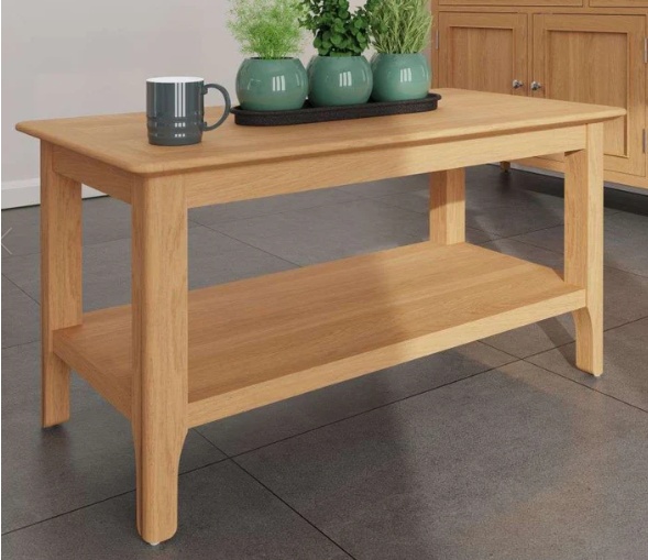 Newton Oak Finish Coffee Table