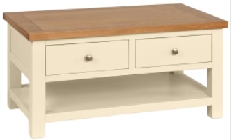 Rutland Coffee Table with 2 Drawers