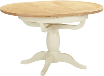 Rutland Butterfly Extending Round DiningTable 100cm-135cm
