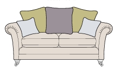 Alstons Charlbury 2 Seater Pillow Back Sofa