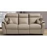 Rimini 3 Seater Sofa in Leather available with recliner actions