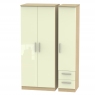 Mayfair Triple Plain + Drawer Wardrobe